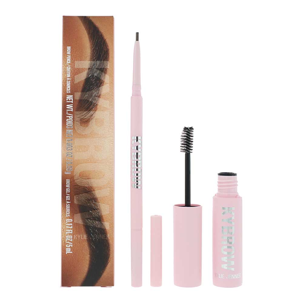 Kylie Cosmetics Kybrow Kit - 003 Cool Brown (Eyebrow Pencil 0.9g - Eyebrow Gel 5ml) - Glow Empire