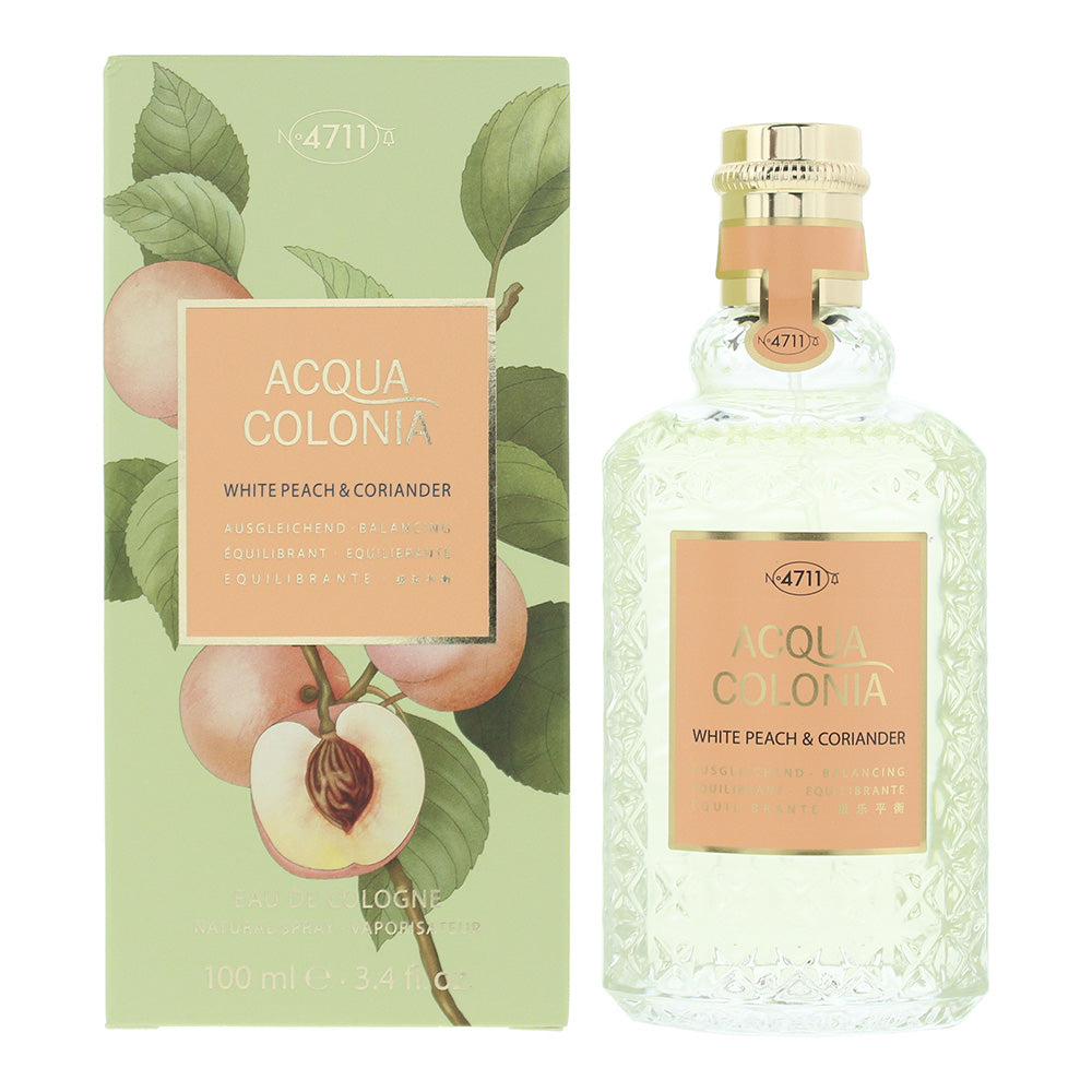 Mäurer & Wirtz 4711 Acqua Colonia White Peach & Coriander Eau de Cologne 100ml Spray - Glow Empire