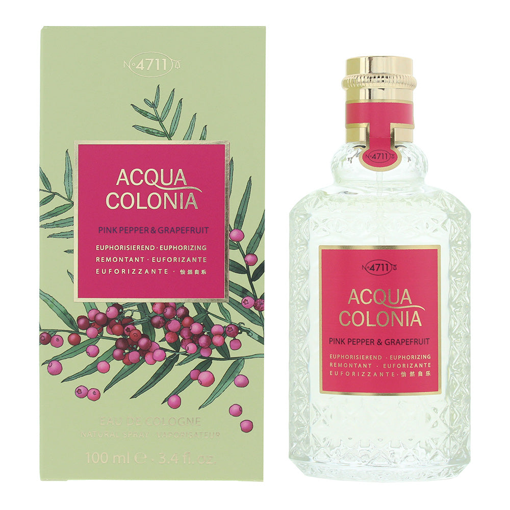 Mäurer & Wirtz 4711 Acqua Colonia Pink Pepper & Grapefruit Eau de Cologne 100ml Spray - Glow Empire