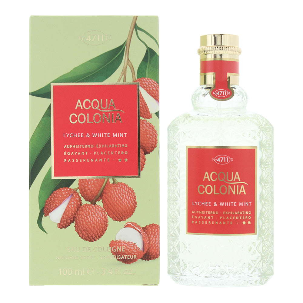 Mäurer & Wirtz 4711 Acqua Colonia Lychee & White Mint Eau de Cologne 100ml Spray - Glow Empire