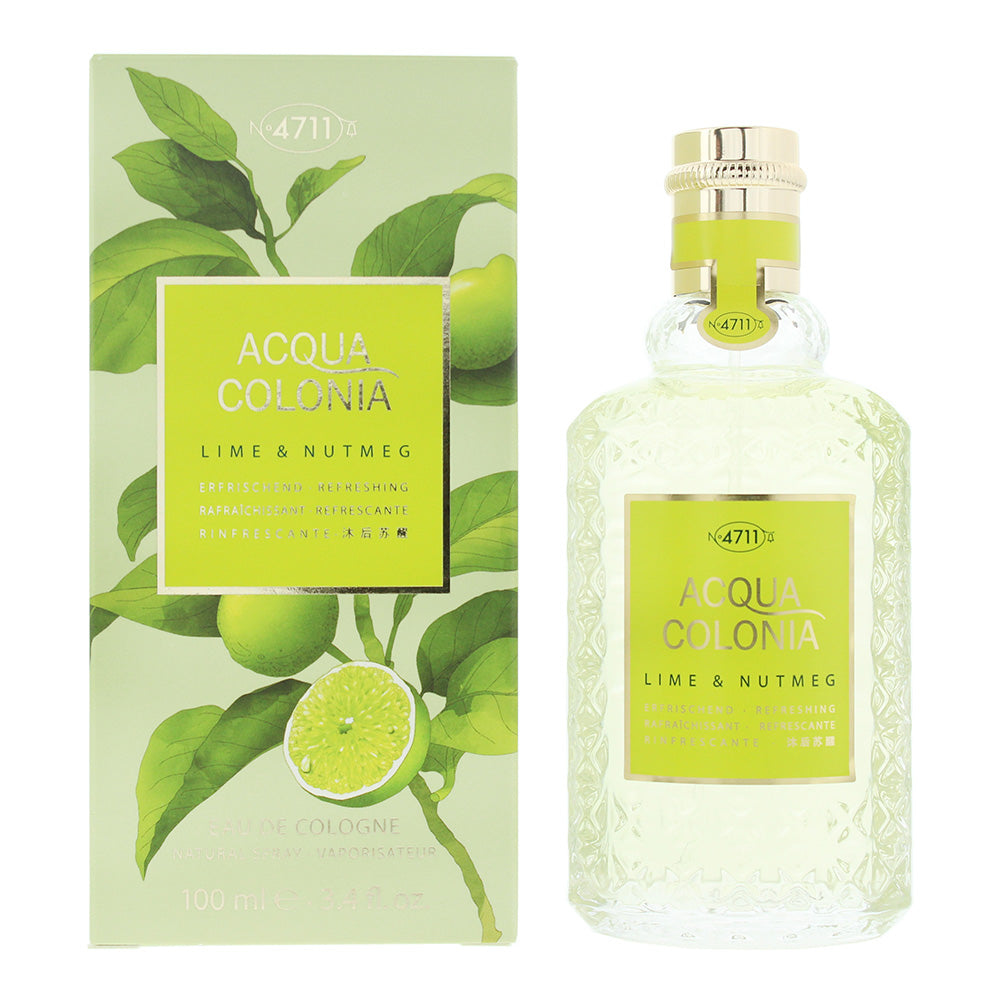 Mäurer & Wirtz 4711 Acqua Colonia Lime & Nutmeg Eau de Cologne 100ml Spray - Glow Empire