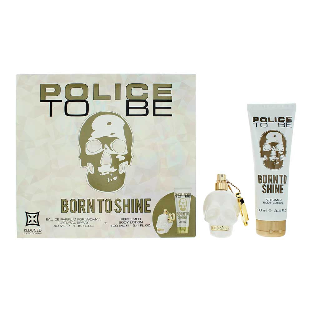 Police To Be Born To Shine Woman Gift Set 40ml EDT + 100ml Body Lotion - Glow Empire