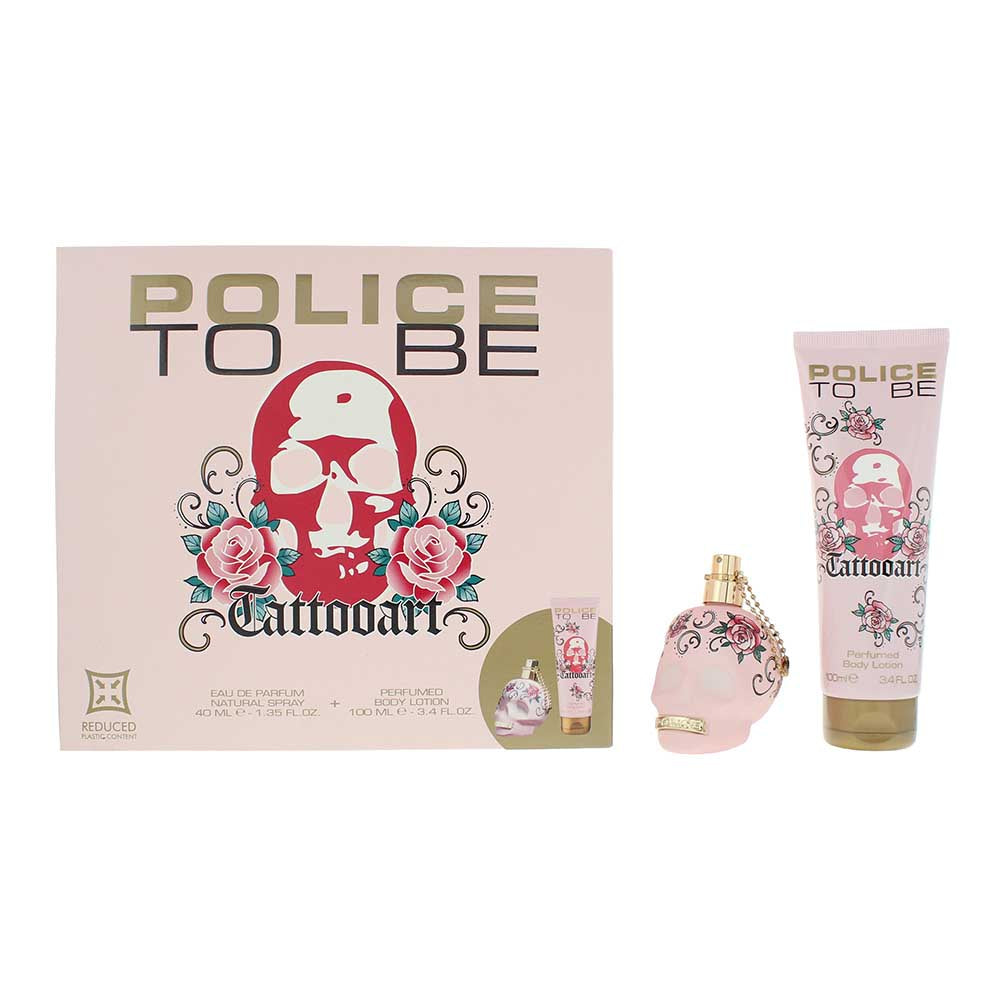 Police To Be Tattooart Gift Set 40ml EDP + 100ml Body Lotion - Glow Empire
