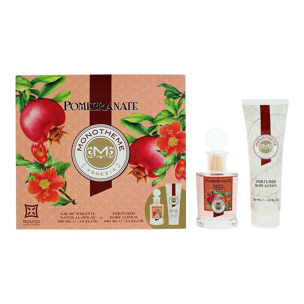 Monotheme Pomegranate Gift Set 100ml EDT + 100ml Body Lotion - Glow Empire