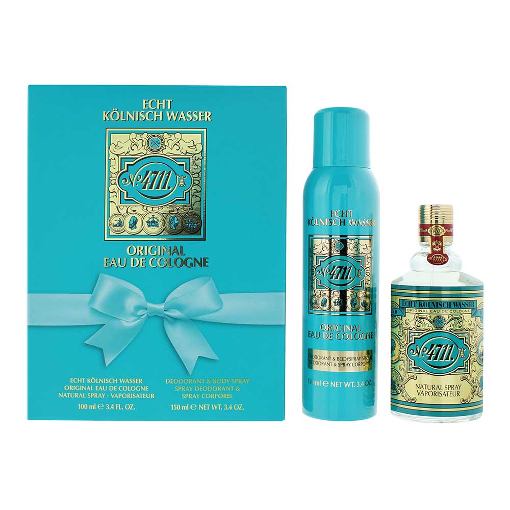 Mäurer & Wirtz 4711 Gift Set 100ml EDC + 150ml Deodorant Spray - Glow Empire