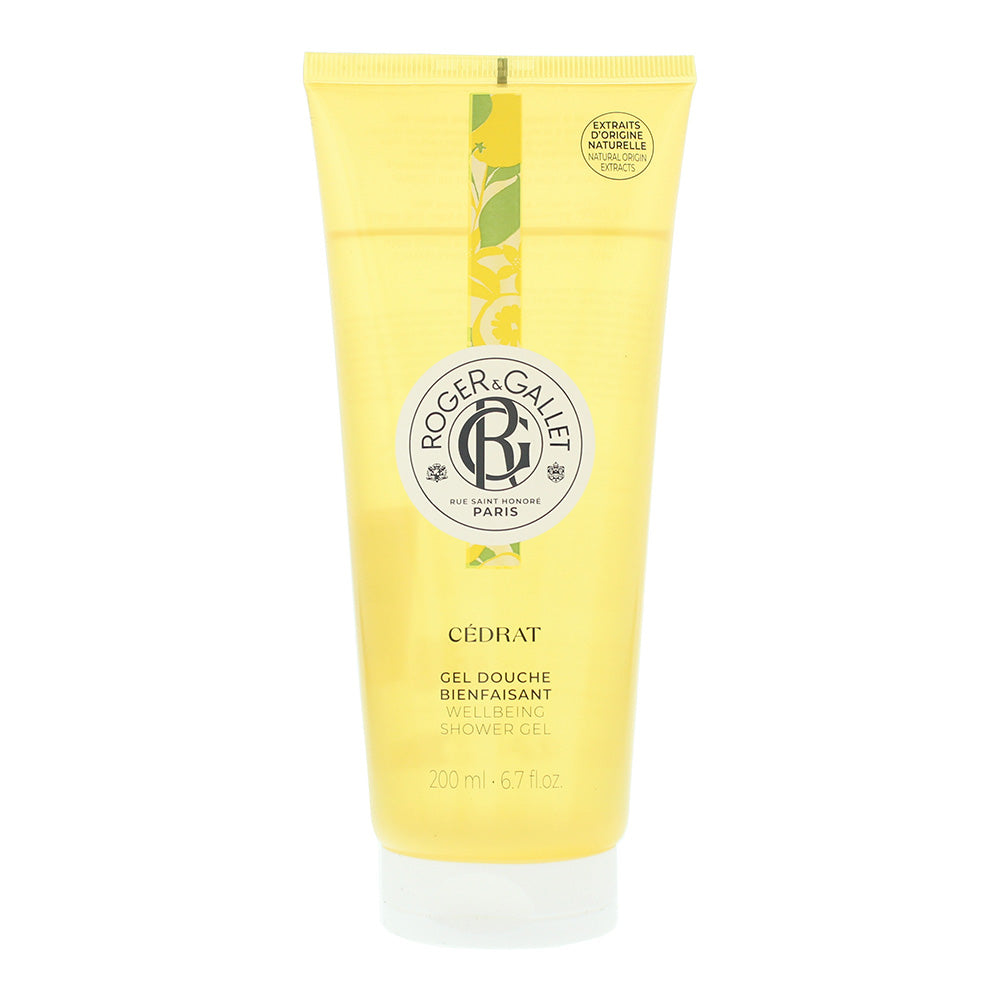 Roger & Gallet Cedrat Wellbeing Shower Gel 200ml - Glow Empire
