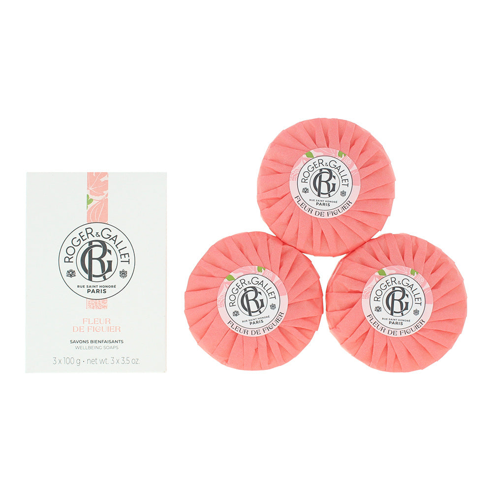 Roger & Gallet Fleur De Figuier Soap 3x100g - Glow Empire