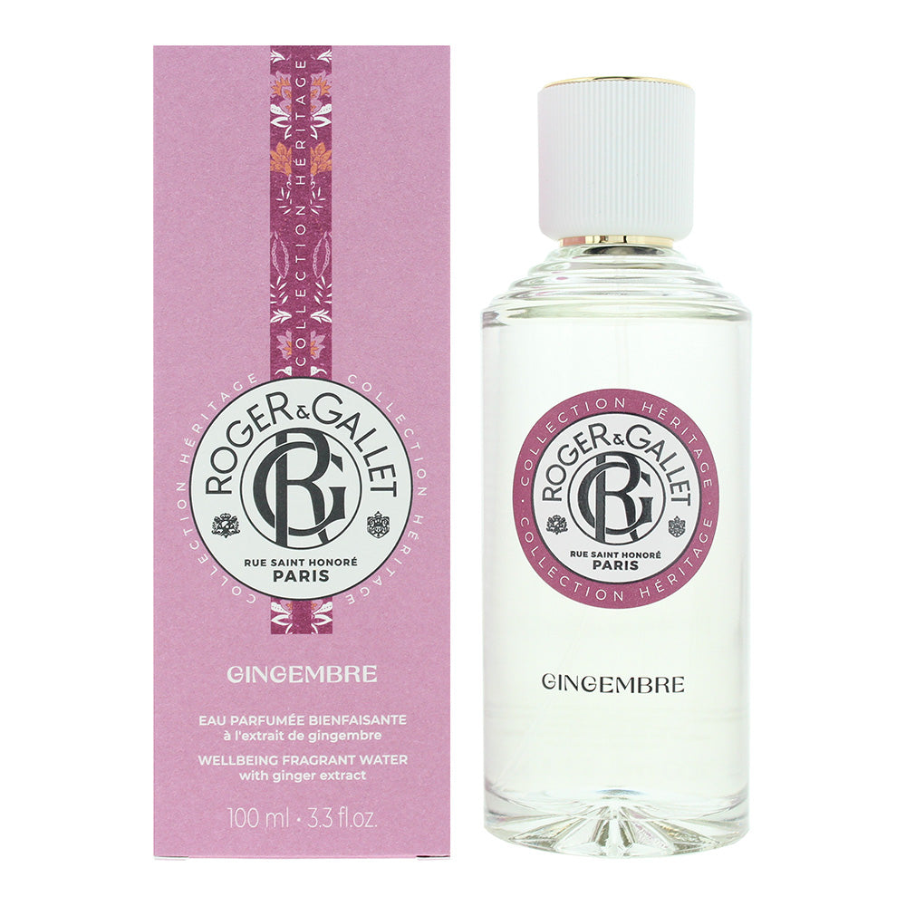 Roger & Gallet Gingembre Rouge Wellbeing Fragrant Water 100ml Spray  - Glow Empire