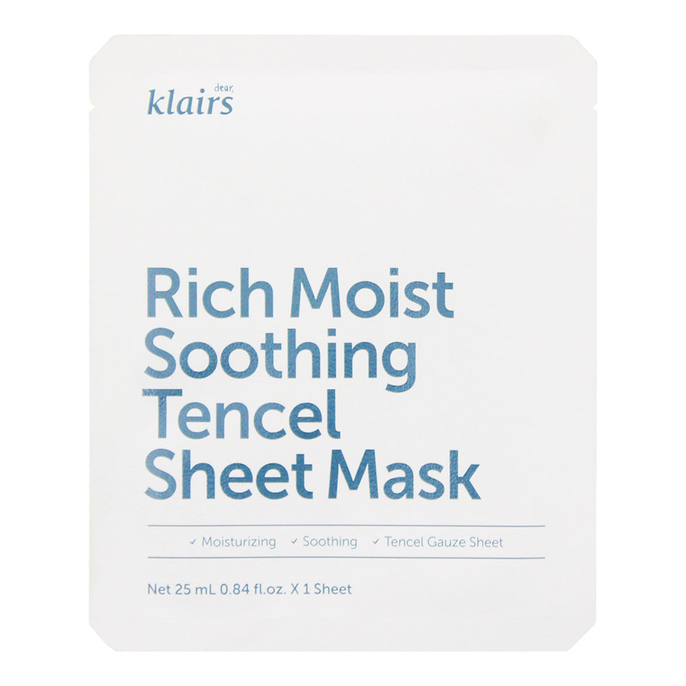 Klairs Rich Moist Soothing Tencel Sheet Mask 25ml - Glow Empire