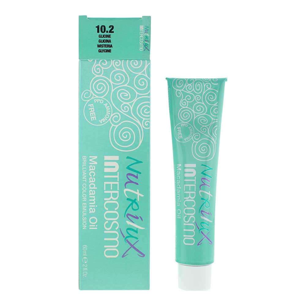 Intercosmo Nutrilux Macadamia Oil Hair Colour - 60ml - 10.2 Glicina - Glow Empire