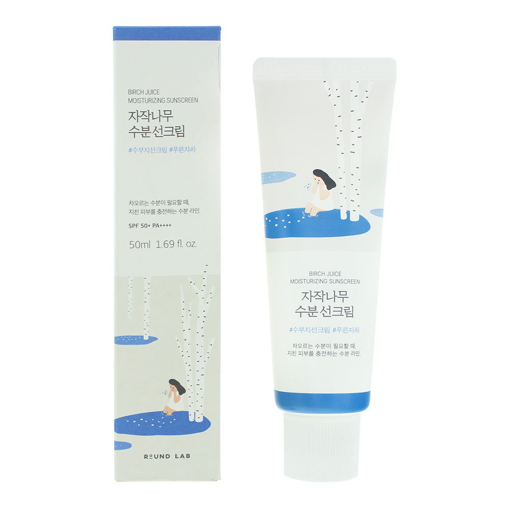 Round Lab Birch Juice Moisturising Sun Cream SPF50+ PA++++ 50ml - Glow Empire