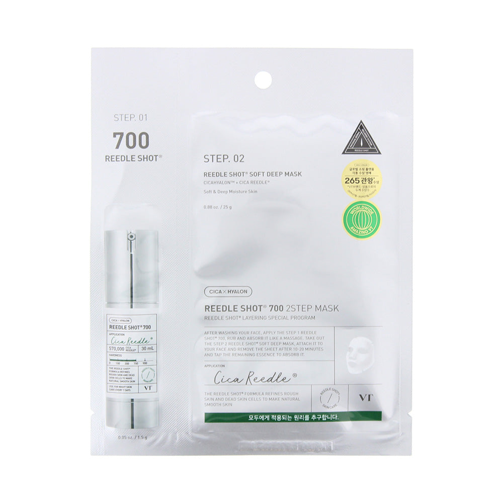 VT Cosmetics Reedle Shot 700 2-Step Face Mask - 1 Face Mask (25g) - Glow Empire