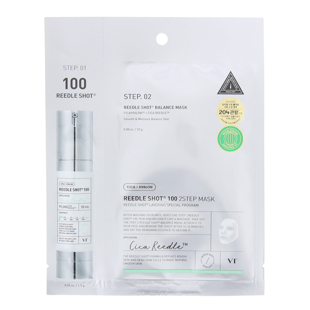 VT Cosmetics Reedle Shot 100 2-Step Face Mask - 1 Face Mask (25g) - Glow Empire