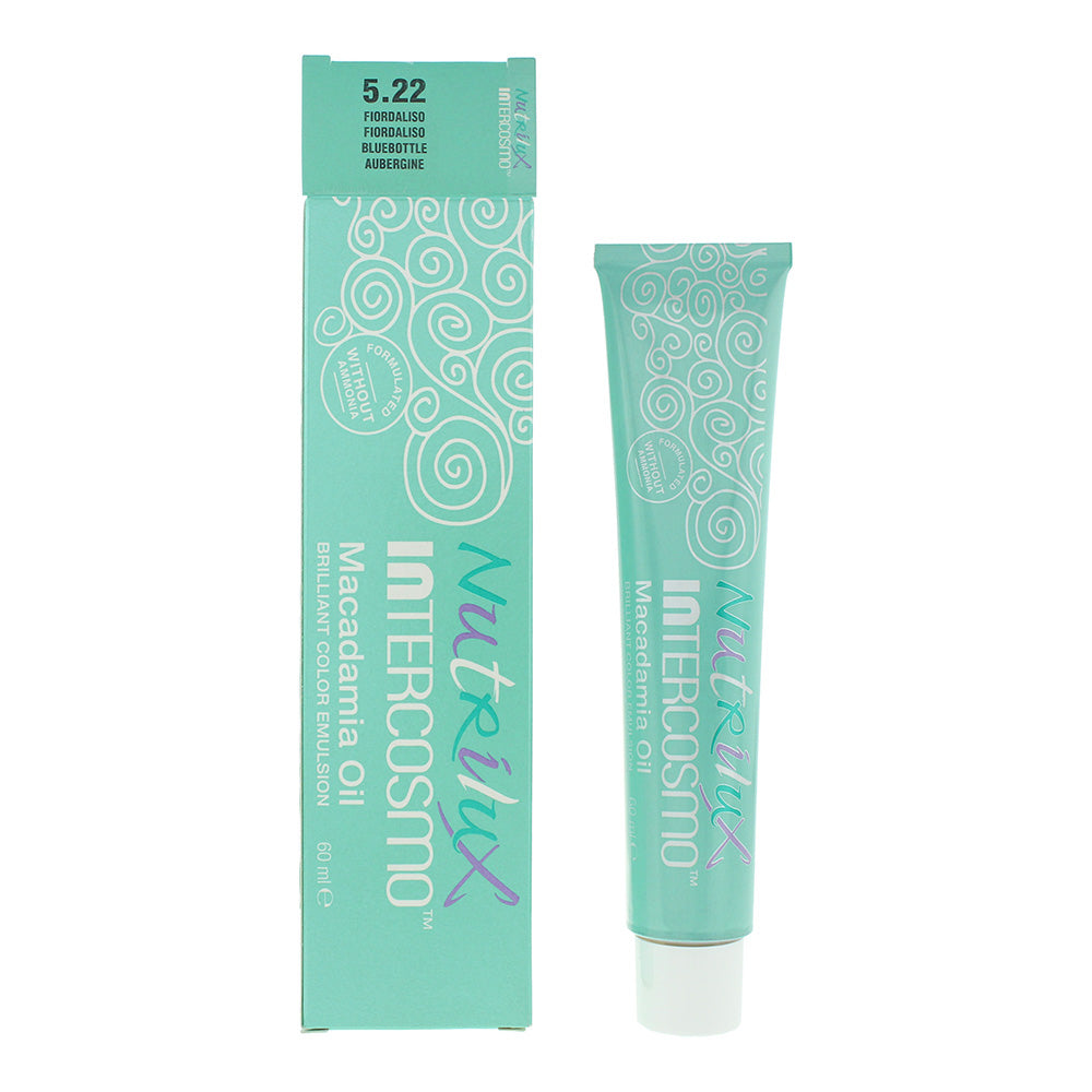 Intercosmo Nutrilux Macadamia Oil Hair Colour 60ml - 5.22 Bluebottle - Glow Empire