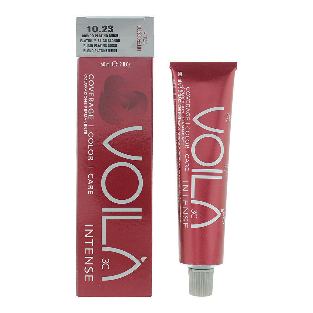 Intercosmo Voila Intense Hair Color 60ml - 10.23 Platinum Beige Blonde - Glow Empire