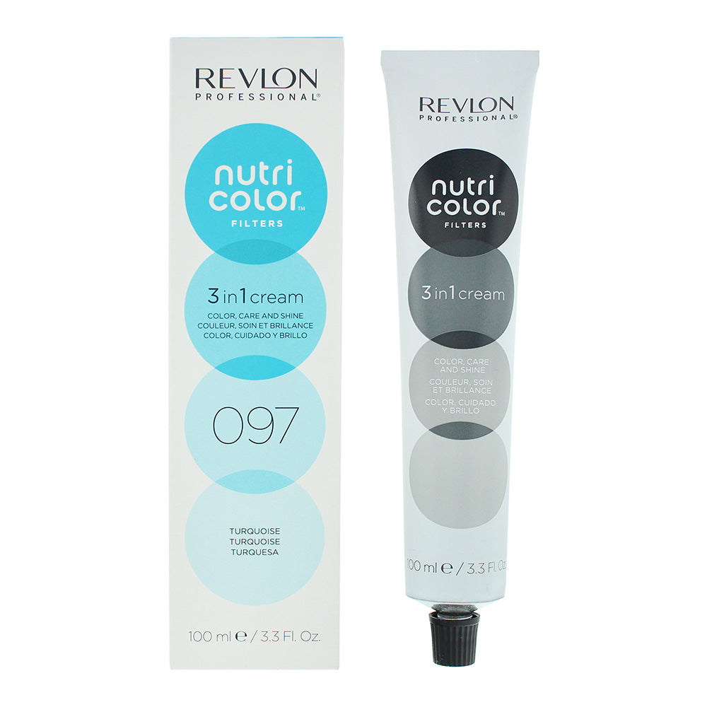 Revlon Nutri Color Filters 3 in 1 Cream Hair Colourant 100ml - 097 Turquoise - Glow Empire