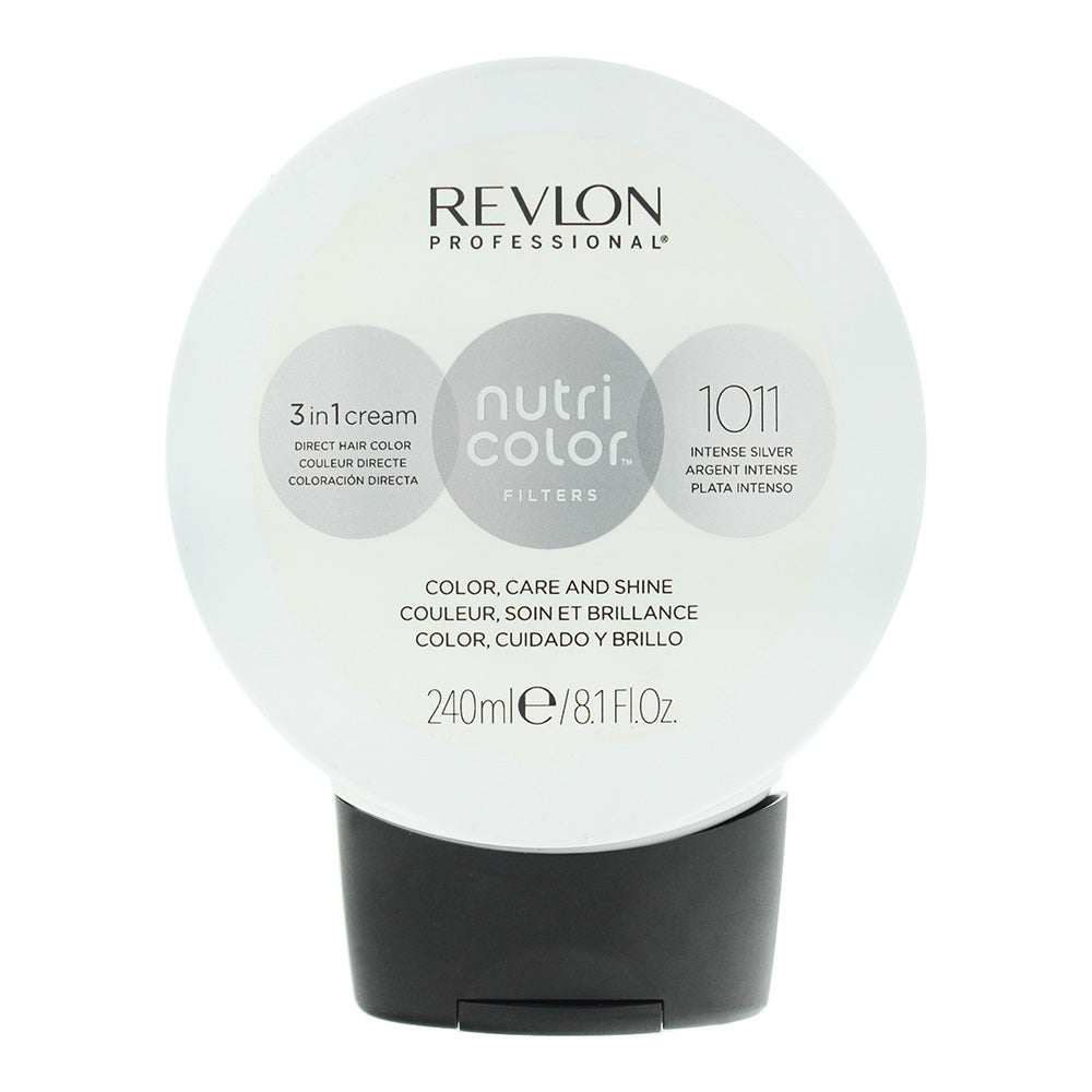 Revlon Nutri Color Filters 3 in 1 Cream Hair Colourant 240ml - 1011 Intense Silver - Glow Empire