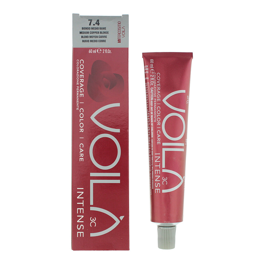 Intercosmo Voilà 3C Intense 60ml - 7.0 Medium Copper Blonde - Glow Empire
