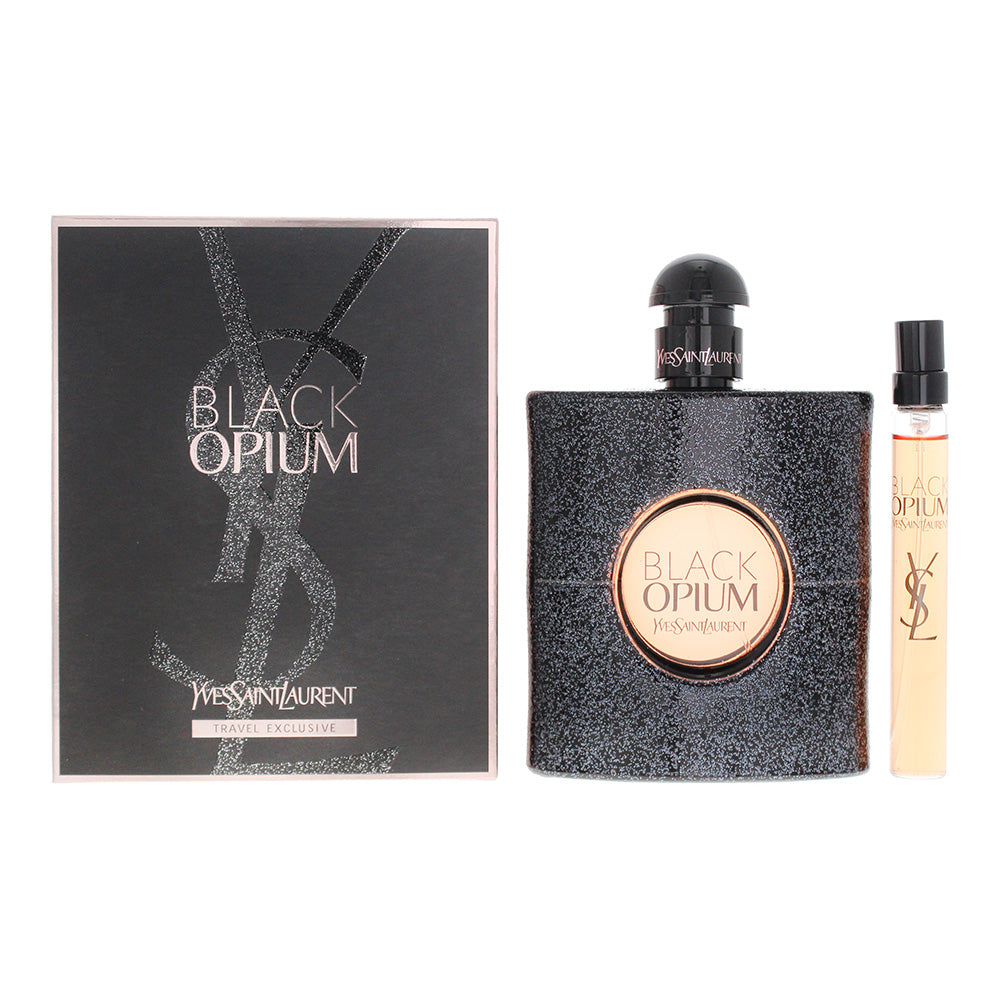 Yves Saint Laurent Black Opium Gift Set 90ml EDP + 10ml EDP - Glow Empire