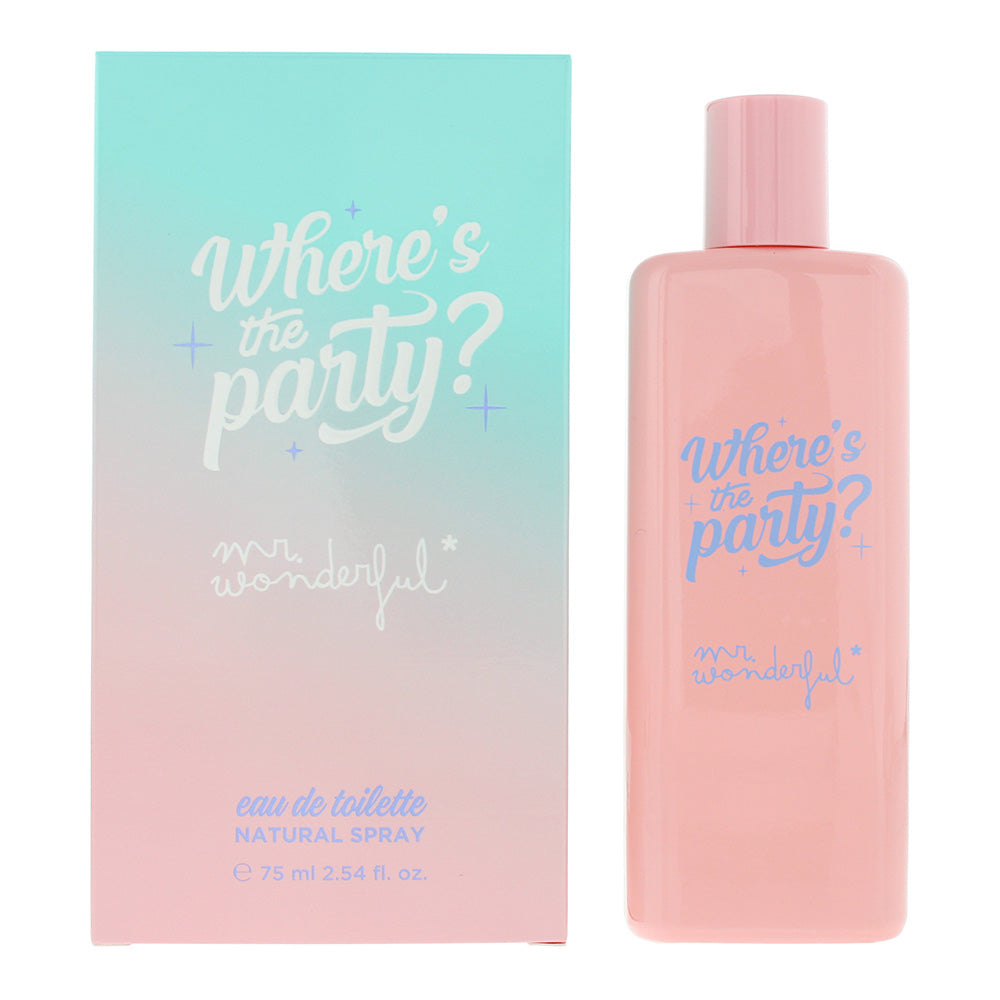 Mr. Wonderful Where's The Party? Eau de Toilette 75ml Spray - Glow Empire