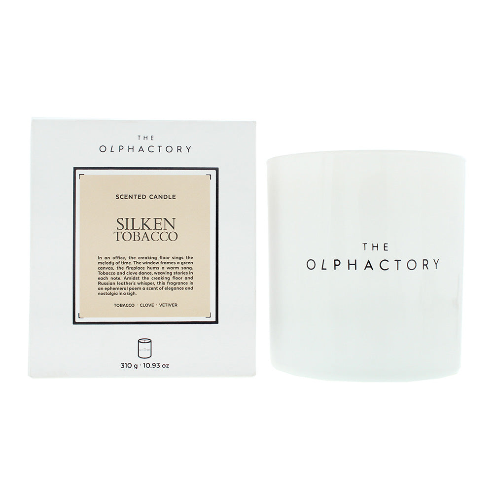 The Olphactory Silken Tobacco Scented Candle 310g - Glow Empire