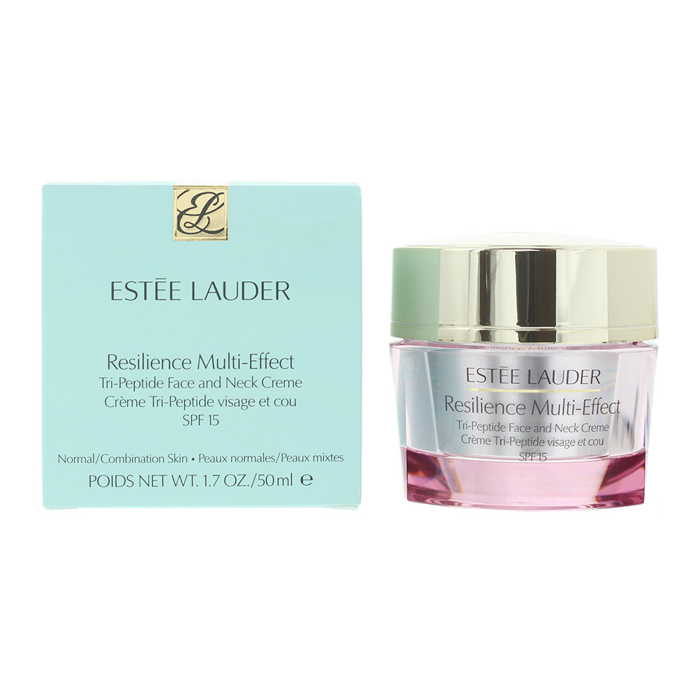 Estee Lauder Resilience Multi-Effect Tri-Peptide Face & Neck Cream SPF15 50ml - For Normal/Combination Skin - Glow Empire