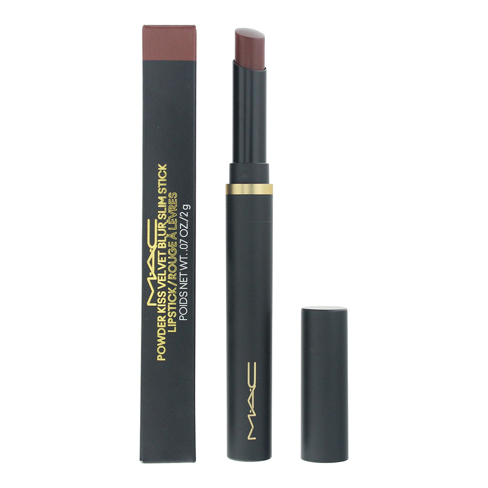 Mac Powder Kiss Velvet Blur Slim Lipstick 2g - 879 Love Clove - Glow Empire