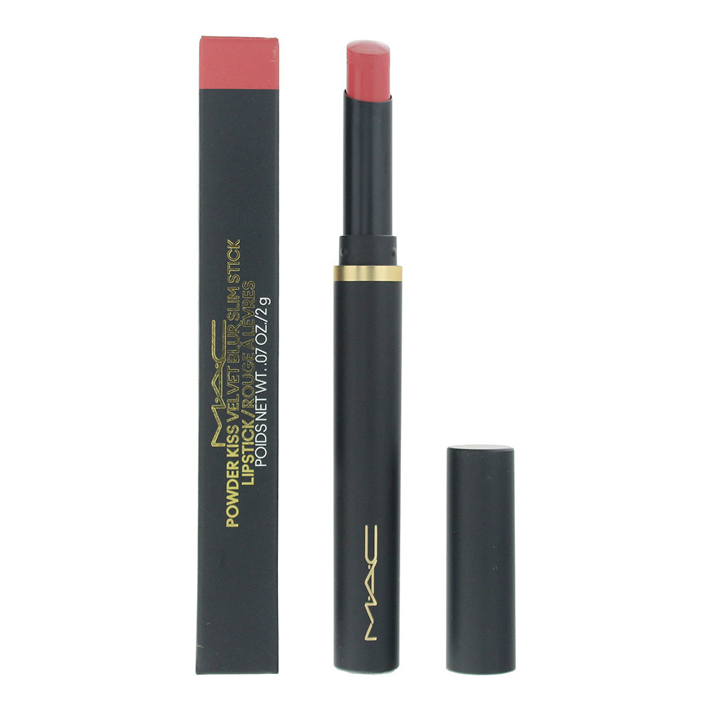 MAC Powder Kiss Velvet Blur Slim Stick Lipstick 2g - 898 Sheer Outrage - Glow Empire
