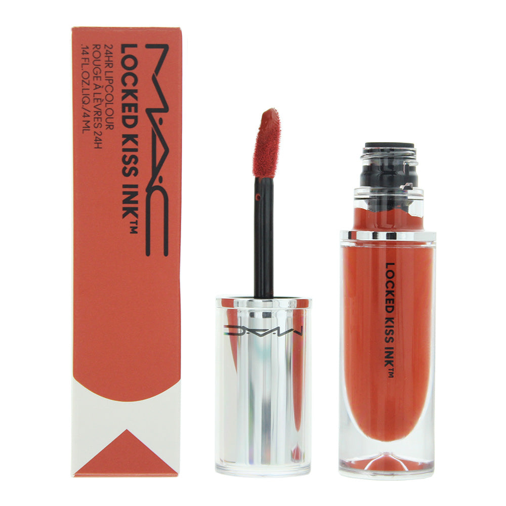 MAC Locked Kiss Ink 24HR Liquid Lipstick Lipcolour 4ml - 92 Brazen - Glow Empire