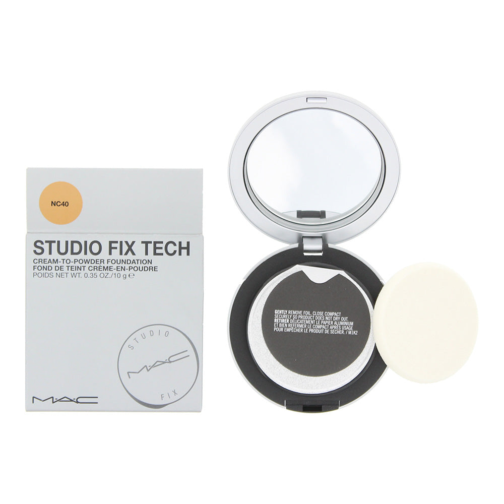 MAC Studio Fix Tech Cream To Powder Foundation 10g - NC40 - Glow Empire