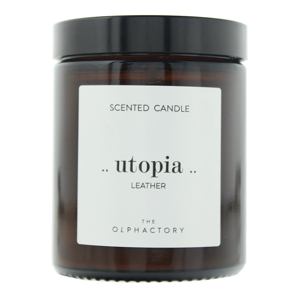 The Olphactory Utopia Leather Scented Candle 135g - Glow Empire