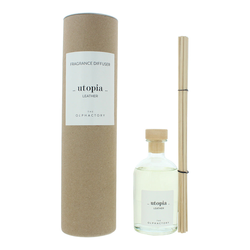 The Olphactory Utopia Leather Reed Diffuser 250ml - Glow Empire