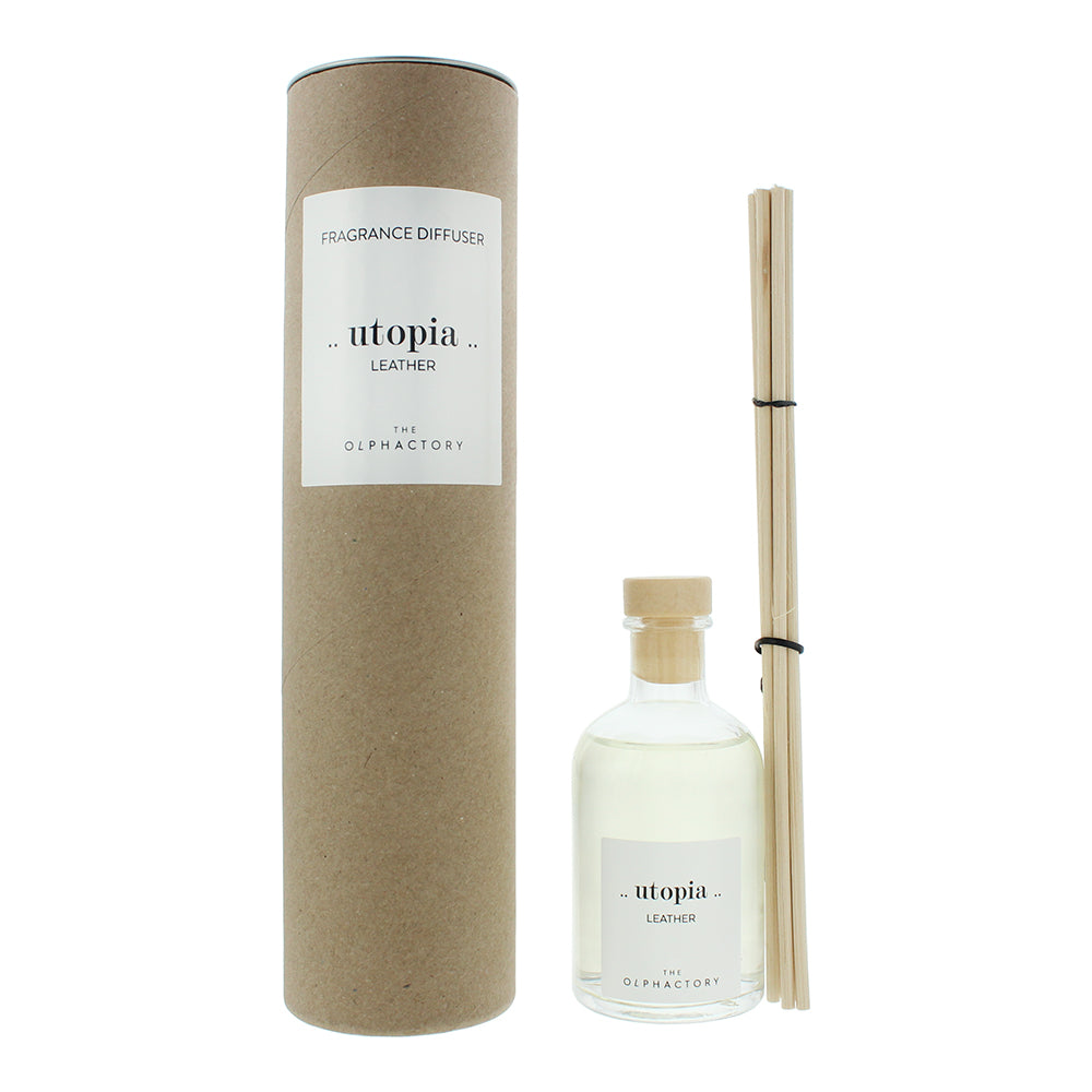 The Olphactory Utopia Leather Reed Diffuser 100ml - Glow Empire