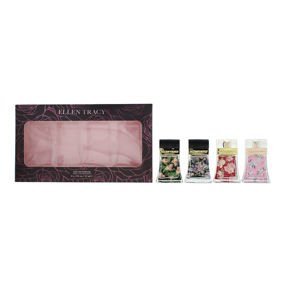 Ellen Tracy Gift Set 15ml Courageous EDP + 15ml Strong EDP + 15ml Sensational EDP + 15ml Sprakling EDP - Glow Empire