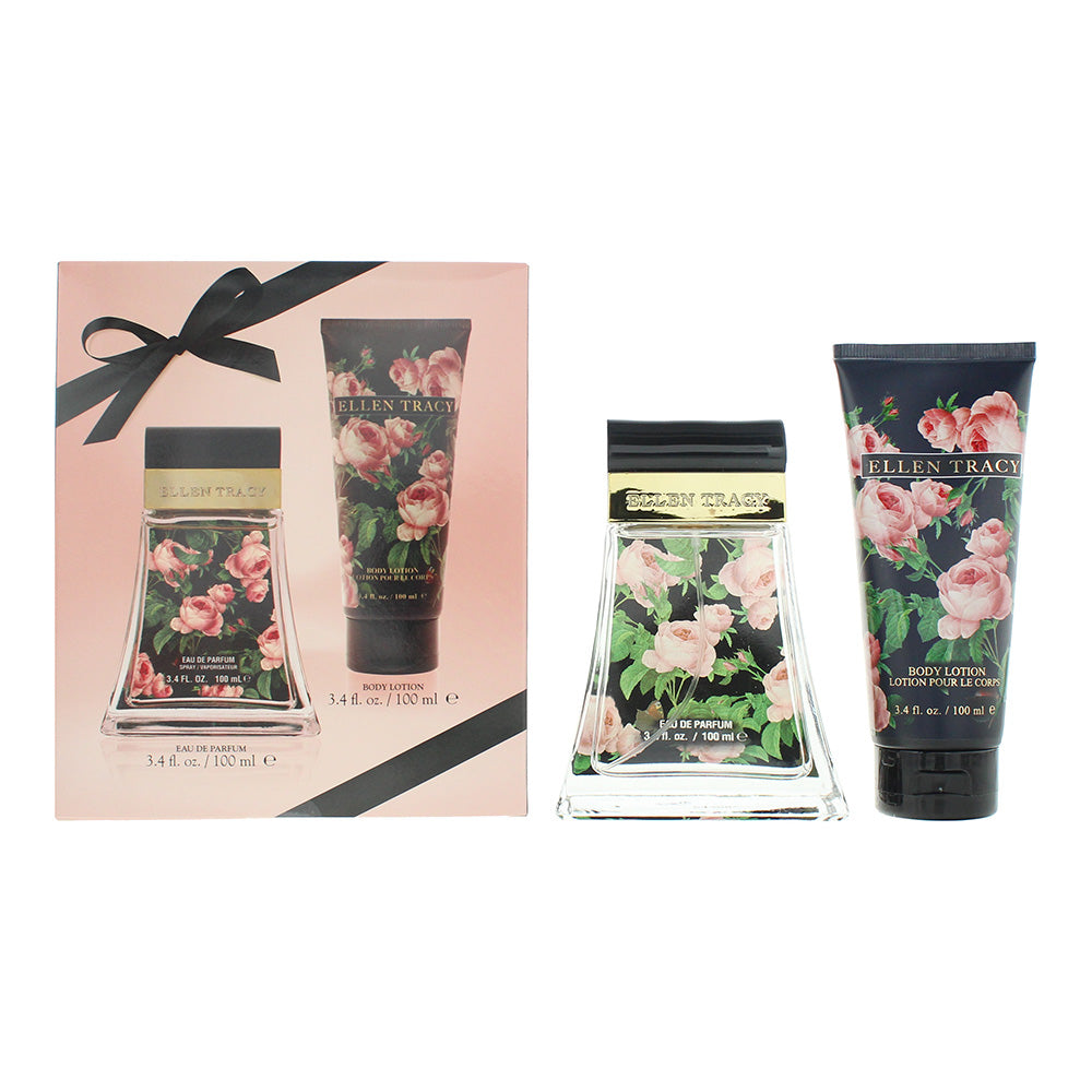Ellen Tracy Courageous Gift Set 100ml EDP + 100ml Body Lotion - Glow Empire