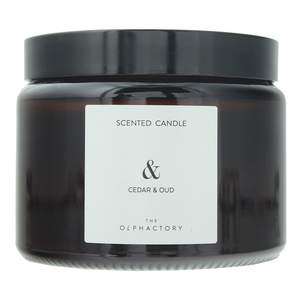 The Olphactory Cedar Oud Scented Candle 360g - Glow Empire