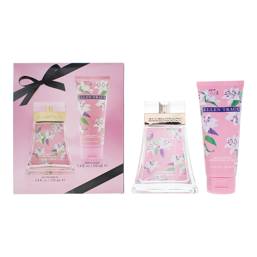 Ellen Tracy Sparkling Gift Set 100ml EDP + 100ml Body Lotion - Glow Empire