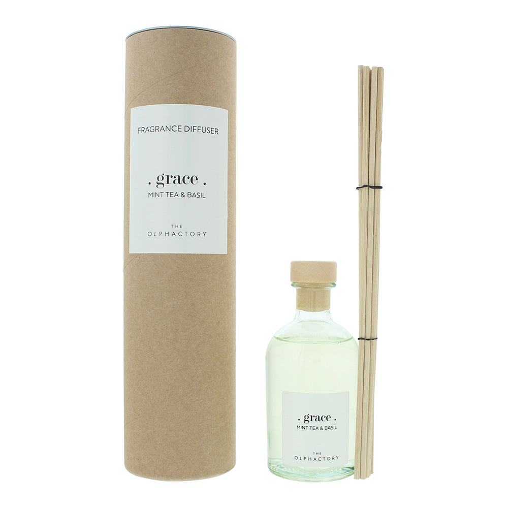 The Olphactory Grace Mint Tea Basil Reed Diffuser 250ml - Glow Empire