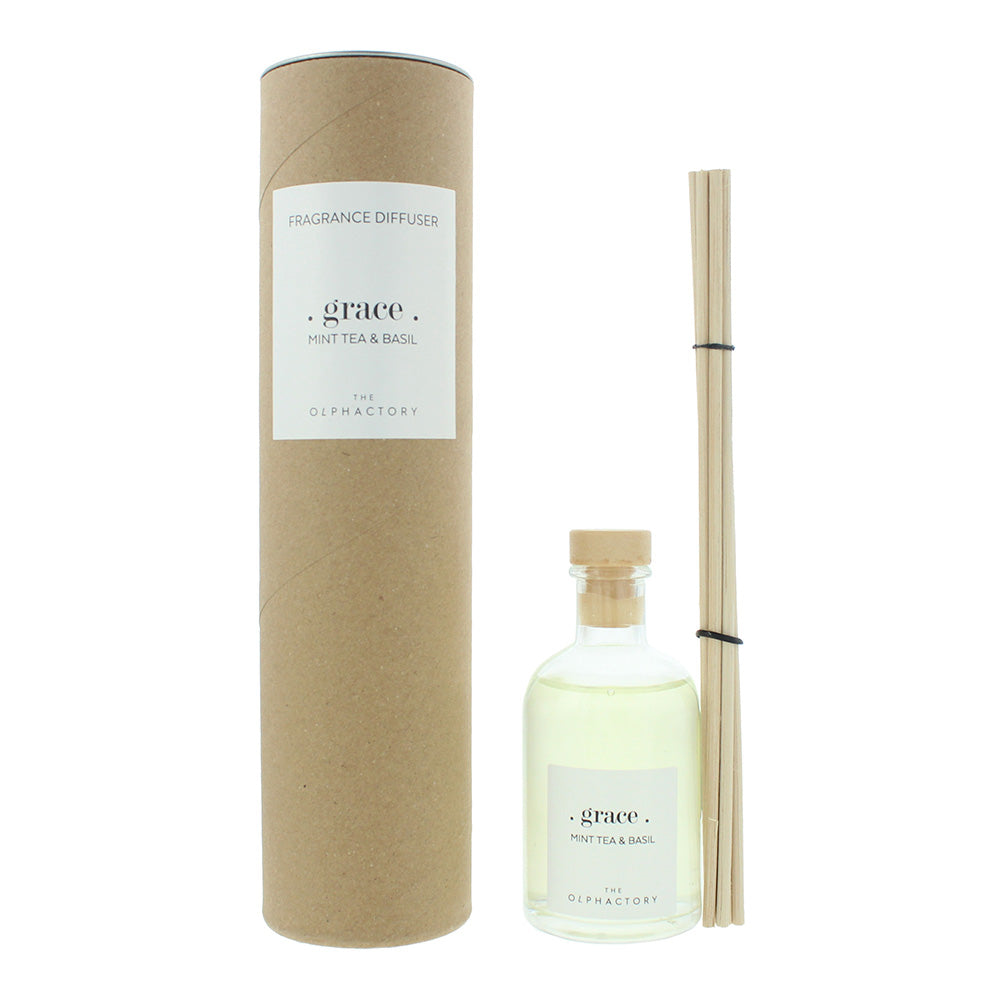 The Olphactory Grace Mint Tea Basil Reed Diffuser 100ml - Glow Empire