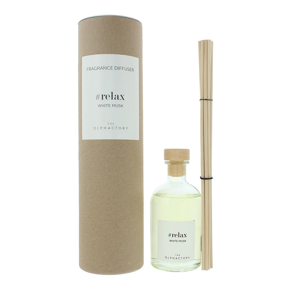 The Olphactory Relax White Musk Reed Diffuser 250ml - Glow Empire