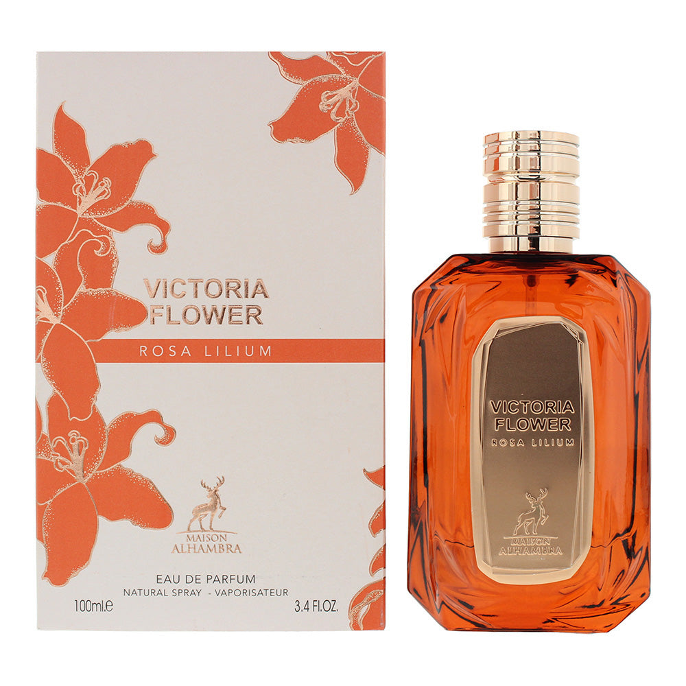 Maison Alhambra Victoria Flower Rosa Lilium Eau de Parfum 100ml Spray - Glow Empire