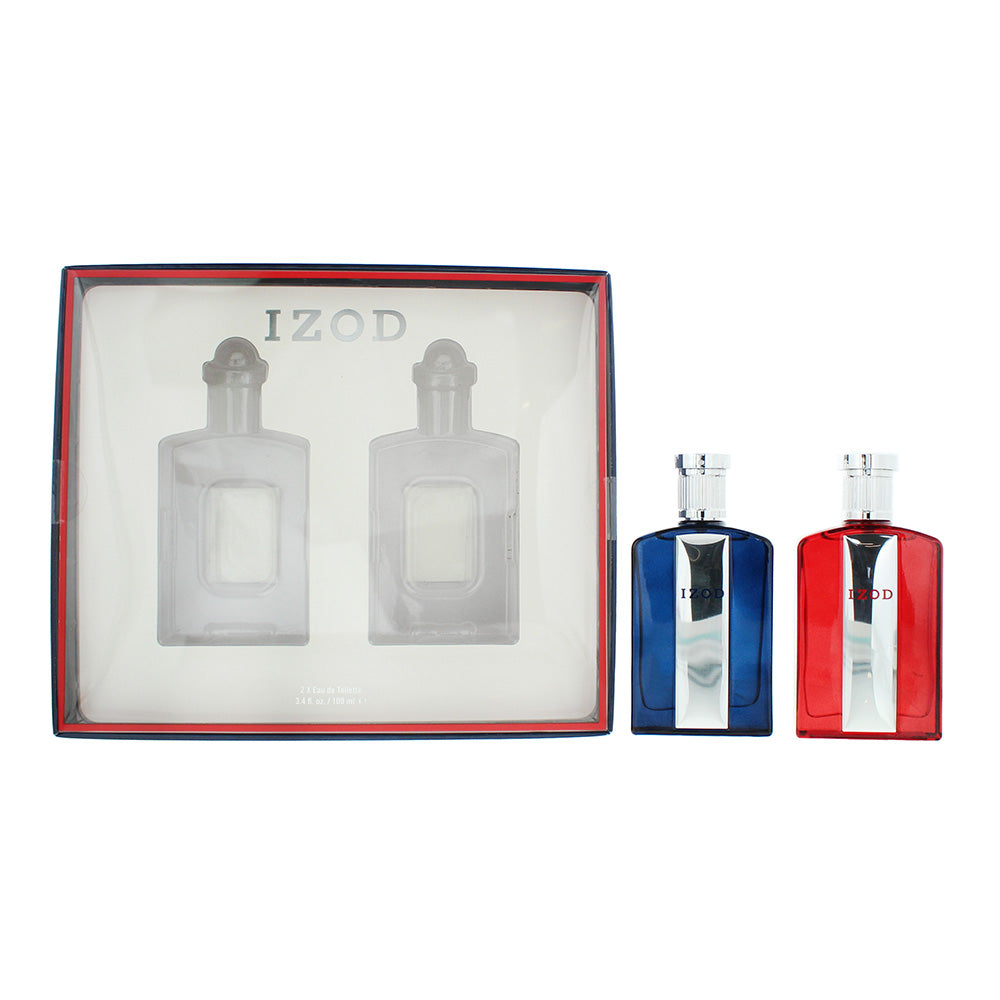 Izod Gift Set 100ml Blue EDT + 100ml Red EDT - Glow Empire