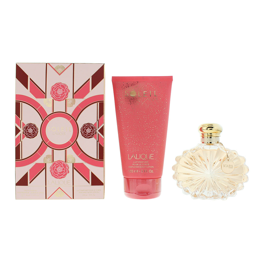 Lalique Soleil Gift Set 100ml EDP + 150ml Body Lotion - Glow Empire