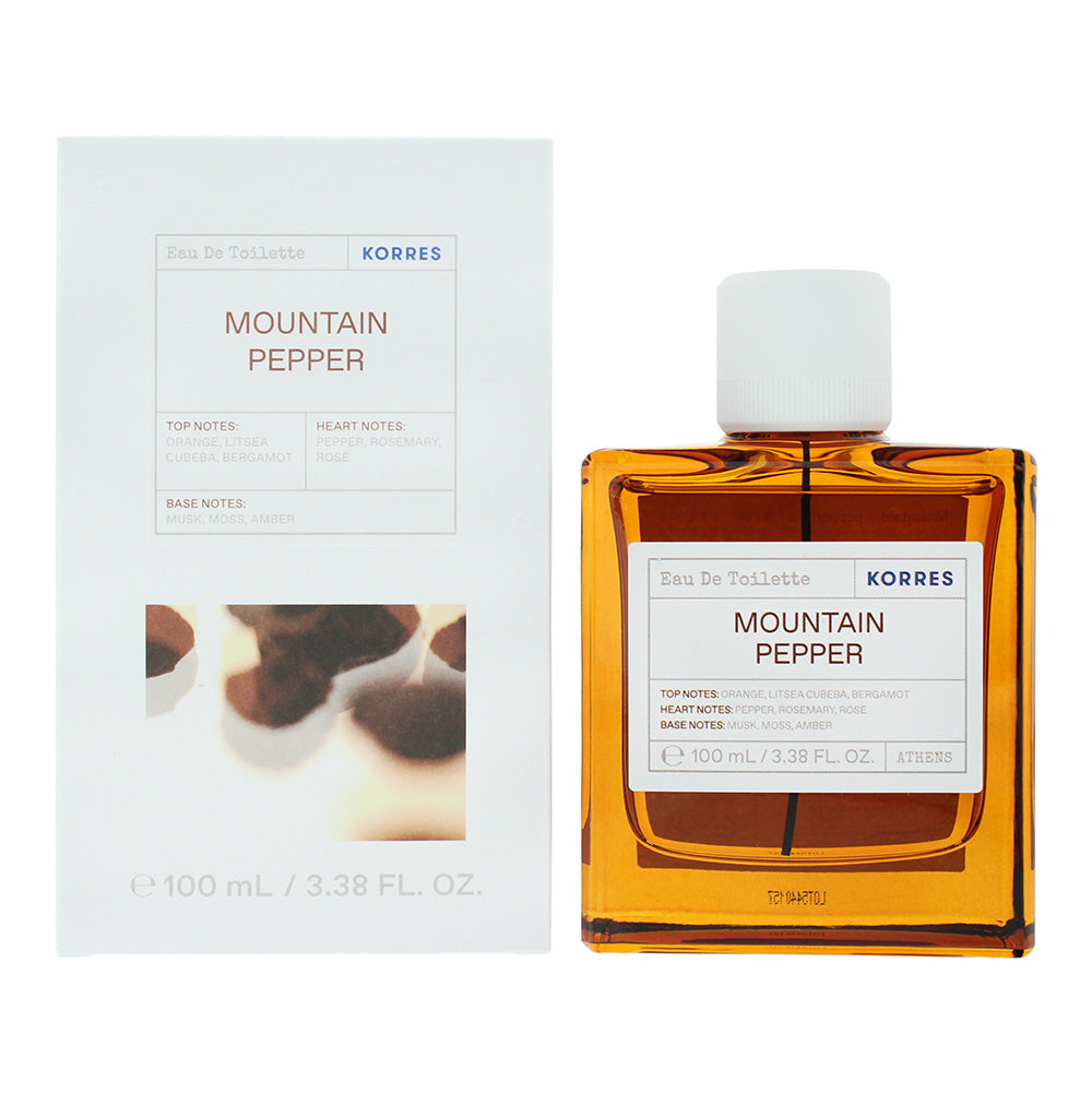 Korres Mountain Pepper Eau de Toilette 100ml Spray - Glow Empire