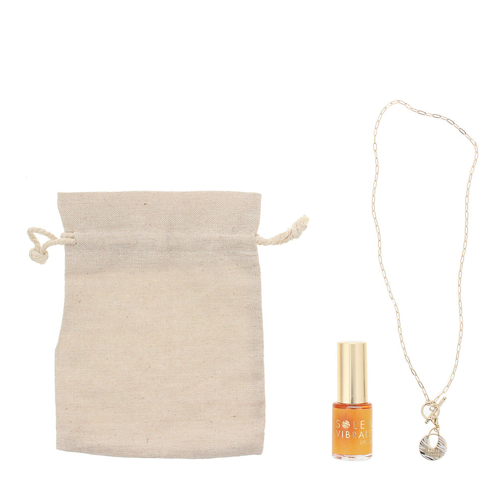 Lalique Soleil Vibrant Gift Set 15ml EDP + Necklace + Bag - Glow Empire
