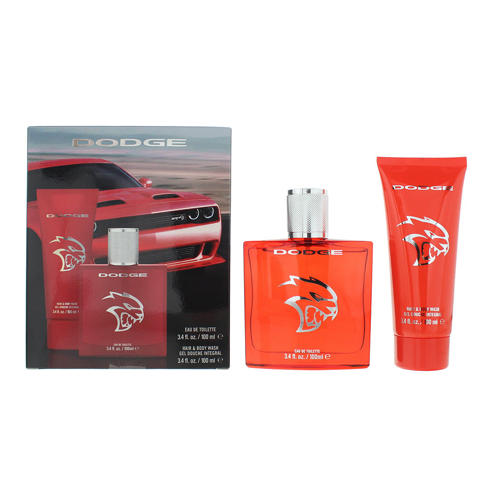 Dodge Legacy Hellcat SRT Gift Set 100ml EDT + 100ml Body Wash - Glow Empire