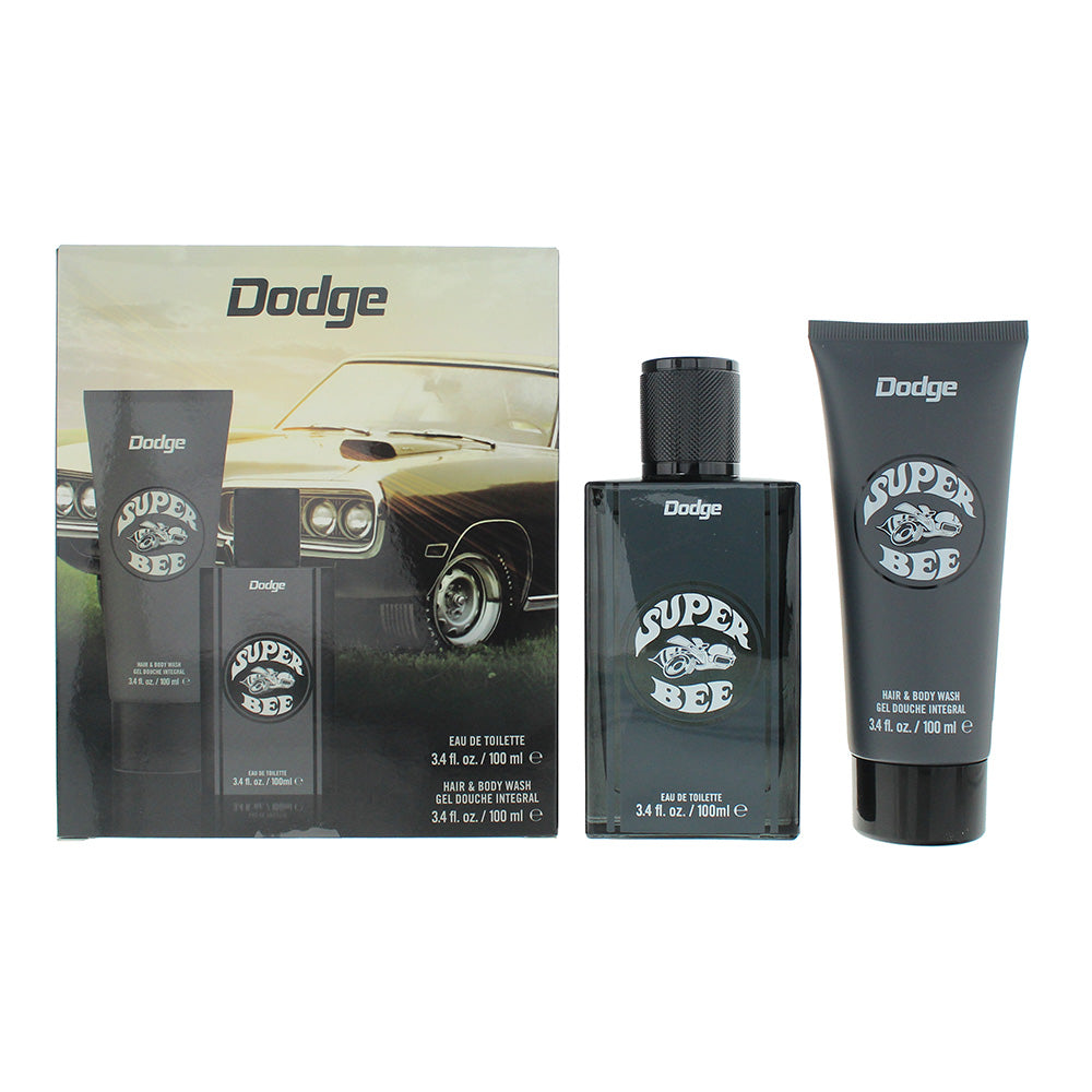 Dodge Legacy Super Bee Gift Set 100ml EDT + 100ml Hair & Body Wash - Glow Empire