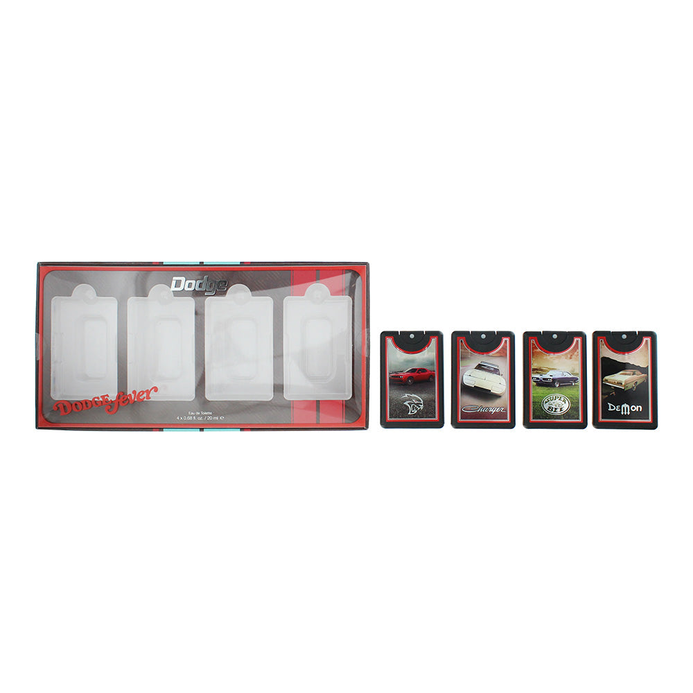 Dodge Legacy Fever Gift Set 20ml Demon EDT + 20ml Charger EDT + 20ml Super Bee EDT + 20ml Hellcat EDT - Glow Empire