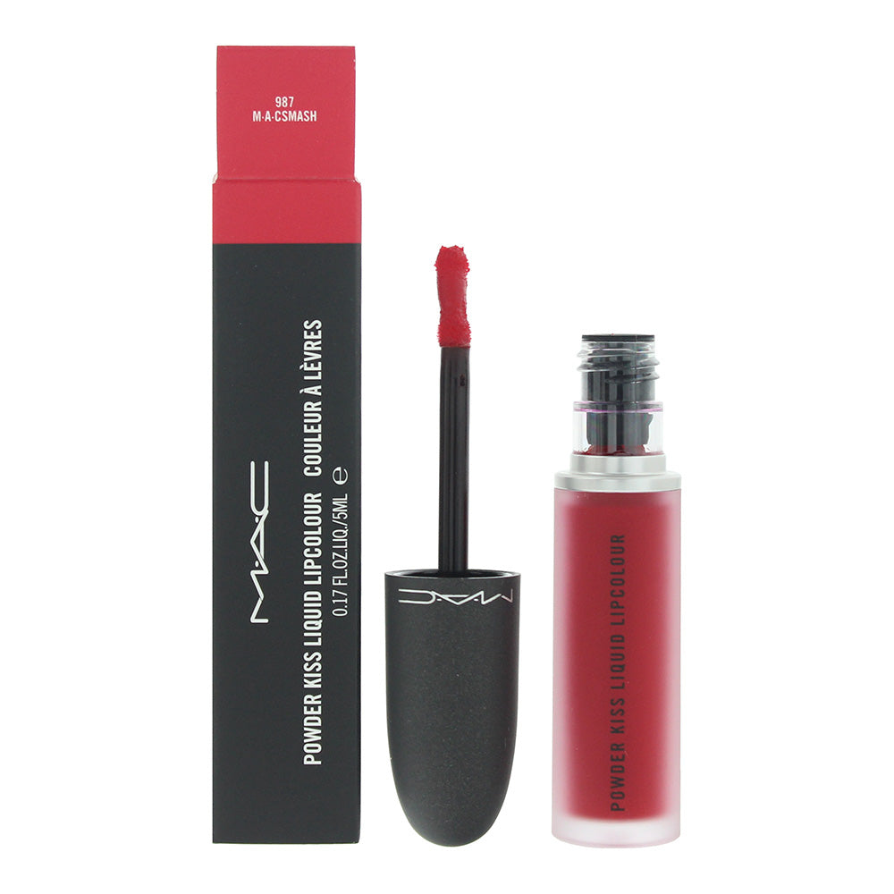 MAC Powder Kiss Liquid Lip Colour 5ml - 987 M.A.CSmash - Glow Empire