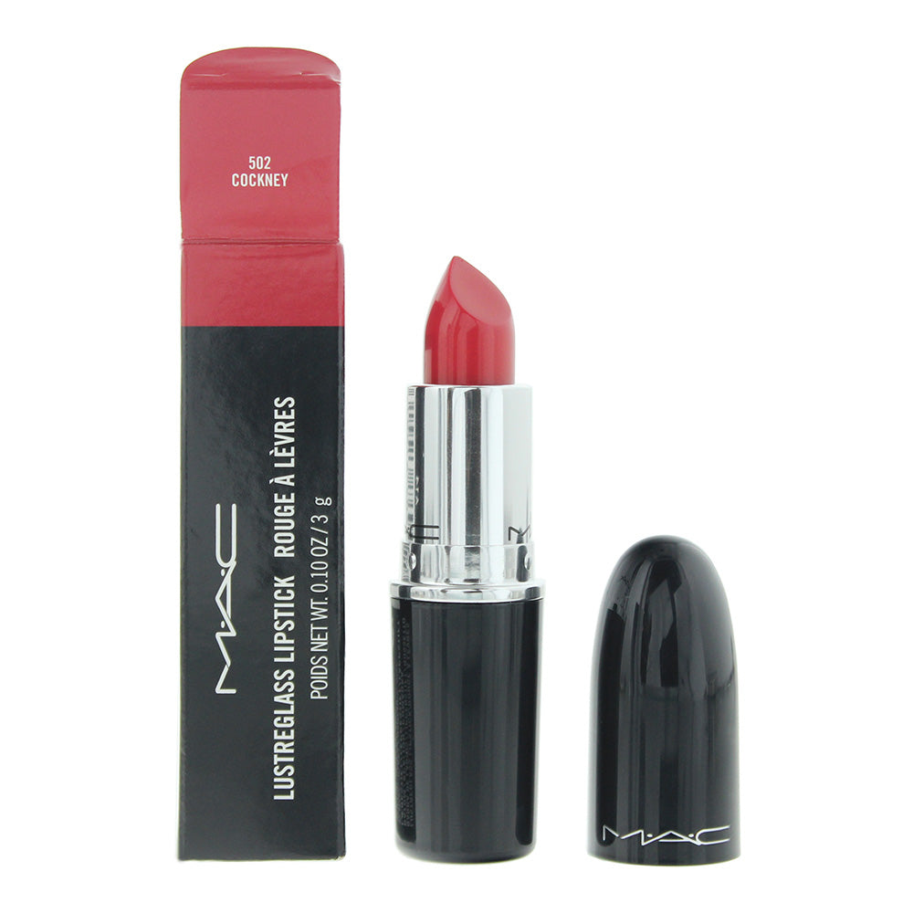 MAC Lustreglass Lipstick 3g - 502 Cockney - Glow Empire